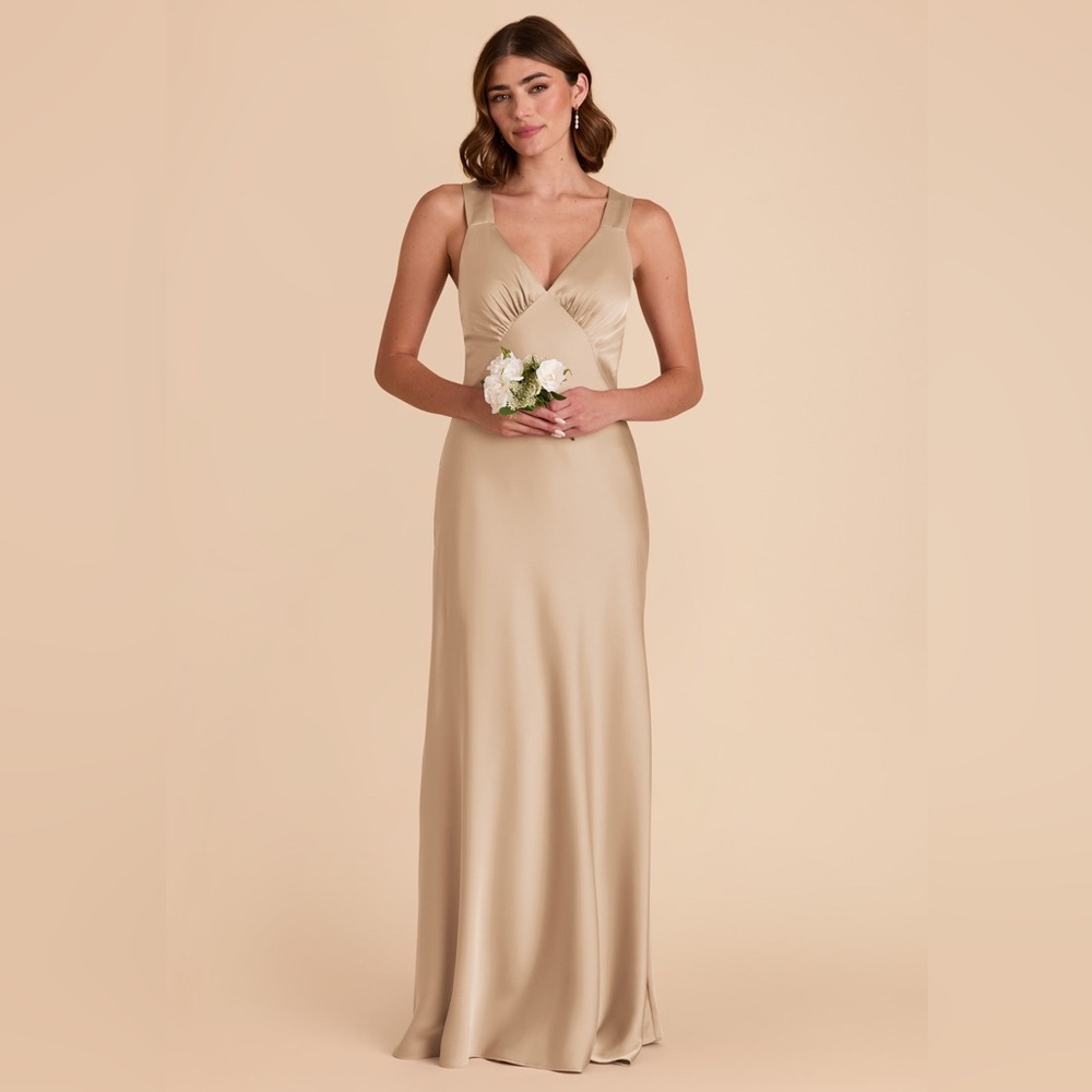 Birdy Grey Veronica Dress Matte Satin Gold